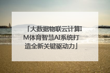大数据物联云计算IM体育智慧AI系统打造全新关键驱动力