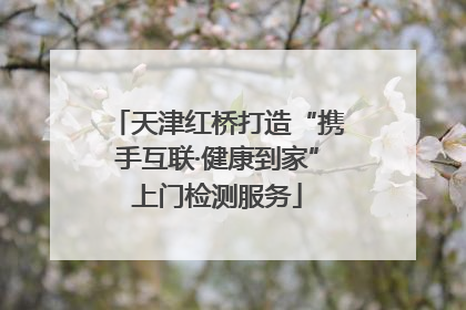 天津红桥打造“携手互联·健康到家”上门检测服务
