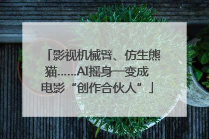 影视机械臂、仿生熊猫……AI摇身一变成电影“创作合伙人”