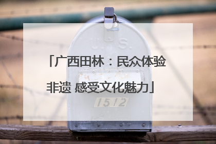广西田林：民众体验非遗 感受文化魅力