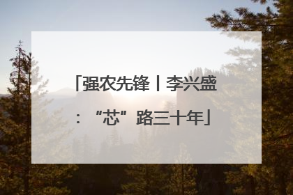 强农先锋丨李兴盛：“芯”路三十年