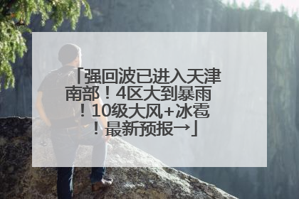 强回波已进入天津南部！4区大到暴雨！10级大风+冰雹！最新预报→