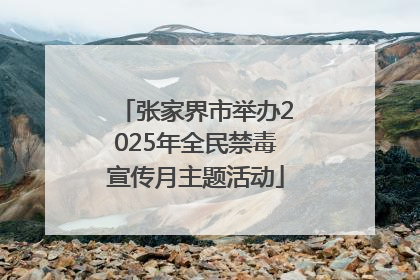 张家界市举办2025年全民禁毒宣传月主题活动