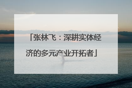 张林飞：深耕实体经济的多元产业开拓者