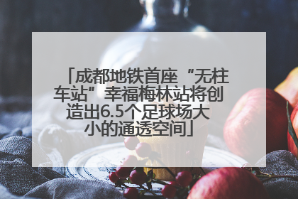 成都地铁首座“无柱车站”幸福梅林站将创造出6.5个足球场大小的通透空间