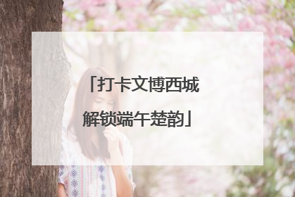 打卡文博西城 解锁端午楚韵