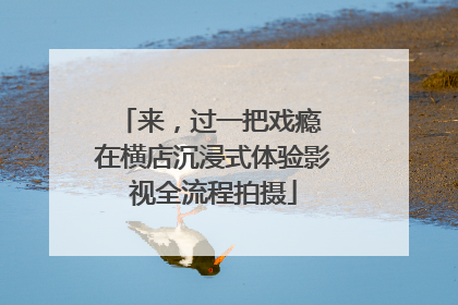 来，过一把戏瘾 在横店沉浸式体验影视全流程拍摄