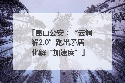 昆山公安：“云调解2.0”跑出矛盾化解“加速度”