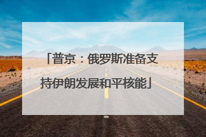 普京：俄罗斯准备支持伊朗发展和平核能
