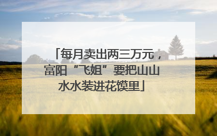 每月卖出两三万元，富阳“飞姐”要把山山水水装进花馍里