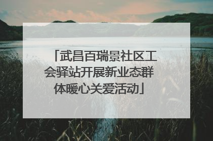 武昌百瑞景社区工会驿站开展新业态群体暖心关爱活动