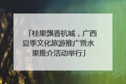 桂果飘香杭城，广西夏季文化旅游推广暨水果推介活动举行