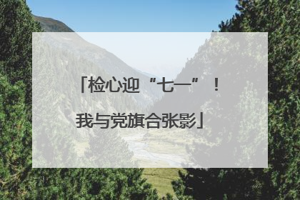 检心迎“七一”！我与党旗合张影