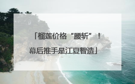 榴莲价格“腰斩”！幕后推手是江夏智造