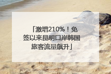 激增210%！免签以来昆明口岸韩国旅客流量飙升