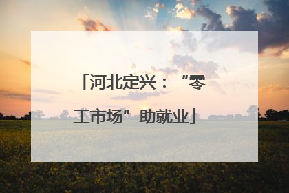 河北定兴：“零工市场”助就业
