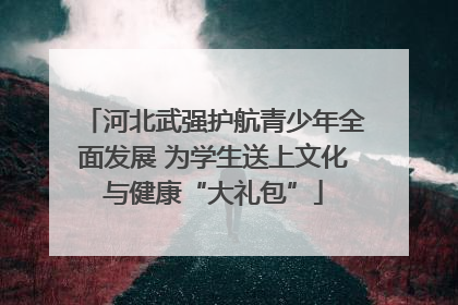 河北武强护航青少年全面发展 为学生送上文化与健康“大礼包”