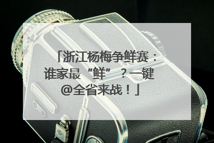 浙江杨梅争鲜赛：谁家最“鲜”？一键@全省来战！