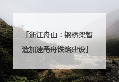 浙江舟山：钢桥梁智造加速甬舟铁路建设