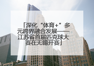 深化“体育+”多元跨界融合发展——江苏省首届匹克球大赛在无锡开赛