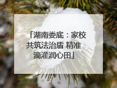 湖南娄底：家校共筑法治盾 精准滴灌润心田