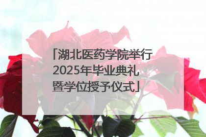 湖北医药学院举行2025年毕业典礼暨学位授予仪式