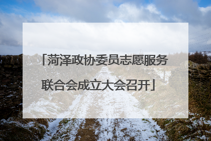 菏泽政协委员志愿服务联合会成立大会召开