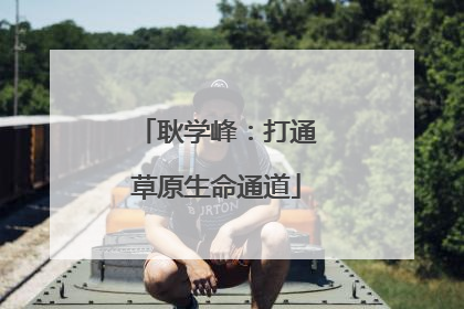 耿学峰：打通草原生命通道