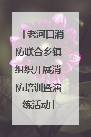 老河口消防联合乡镇组织开展消防培训暨演练活动