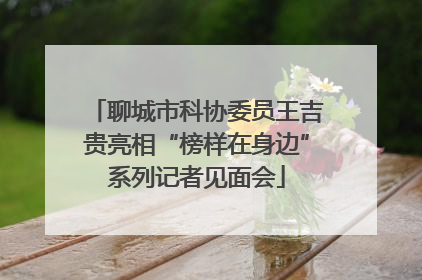 聊城市科协委员王吉贵亮相“榜样在身边”系列记者见面会