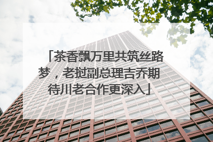 茶香飘万里共筑丝路梦，老挝副总理吉乔期待川老合作更深入