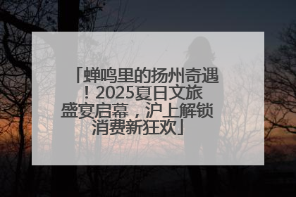 蝉鸣里的扬州奇遇！2025夏日文旅盛宴启幕，沪上解锁消费新狂欢