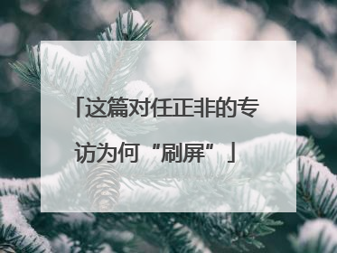 这篇对任正非的专访为何“刷屏”