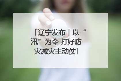 辽宁发布｜以“汛”为令 打好防灾减灾主动仗