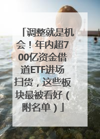 调整就是机会！年内超700亿资金借道ETF进场扫货，这些板块最被看好（附名单）