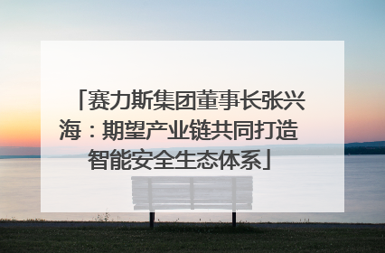 赛力斯集团董事长张兴海：期望产业链共同打造智能安全生态体系