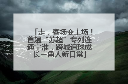 走，客场变主场！首趟“苏超”专列连通宁淮，跨城追球成长三角人新日常