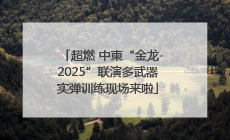 超燃 中柬“金龙-2025”联演多武器实弹训练现场来啦
