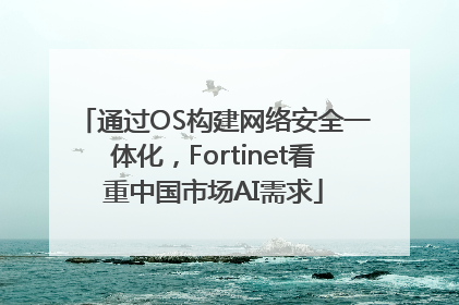 通过OS构建网络安全一体化，Fortinet看重中国市场AI需求