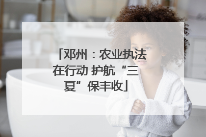 邓州：农业执法在行动 护航“三夏”保丰收