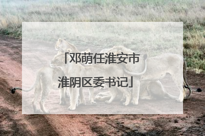 邓萌任淮安市淮阴区委书记