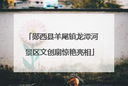 郧西县羊尾镇龙潭河景区文创扇惊艳亮相