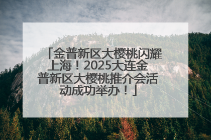 金普新区大樱桃闪耀上海！2025大连金普新区大樱桃推介会活动成功举办！