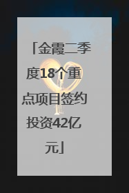 金霞二季度18个重点项目签约投资42亿元
