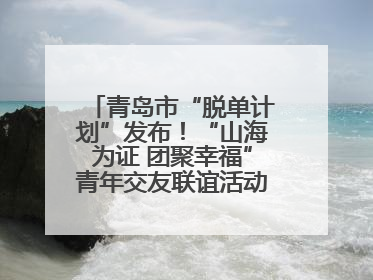 青岛市“脱单计划”发布！“山海为证 团聚幸福”青年交友联谊活动浪漫开启