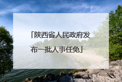 陕西省人民政府发布一批人事任免