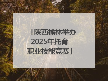 陕西榆林举办2025年托育职业技能竞赛