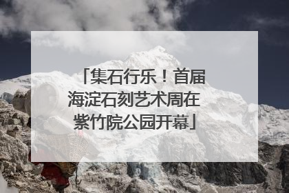 集石行乐！首届海淀石刻艺术周在紫竹院公园开幕