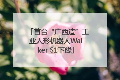 首台“广西造”工业人形机器人Walker S1下线