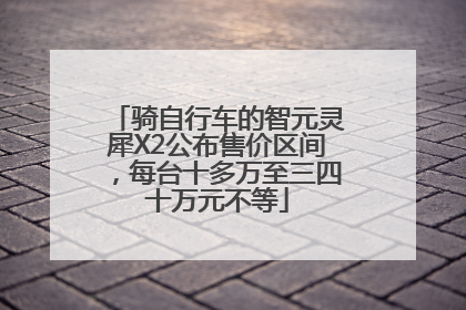 骑自行车的智元灵犀X2公布售价区间，每台十多万至三四十万元不等